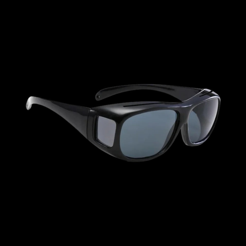 Over Glasses Night Driving Glasses with Polarized Lenses and Extended Side View