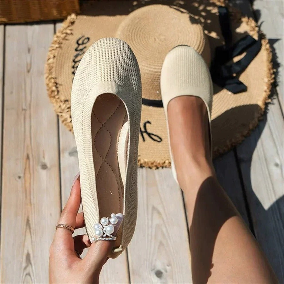 Slip-On Shoes with Memory Foam Insole and Arch Support, 5-Degree Toe Box