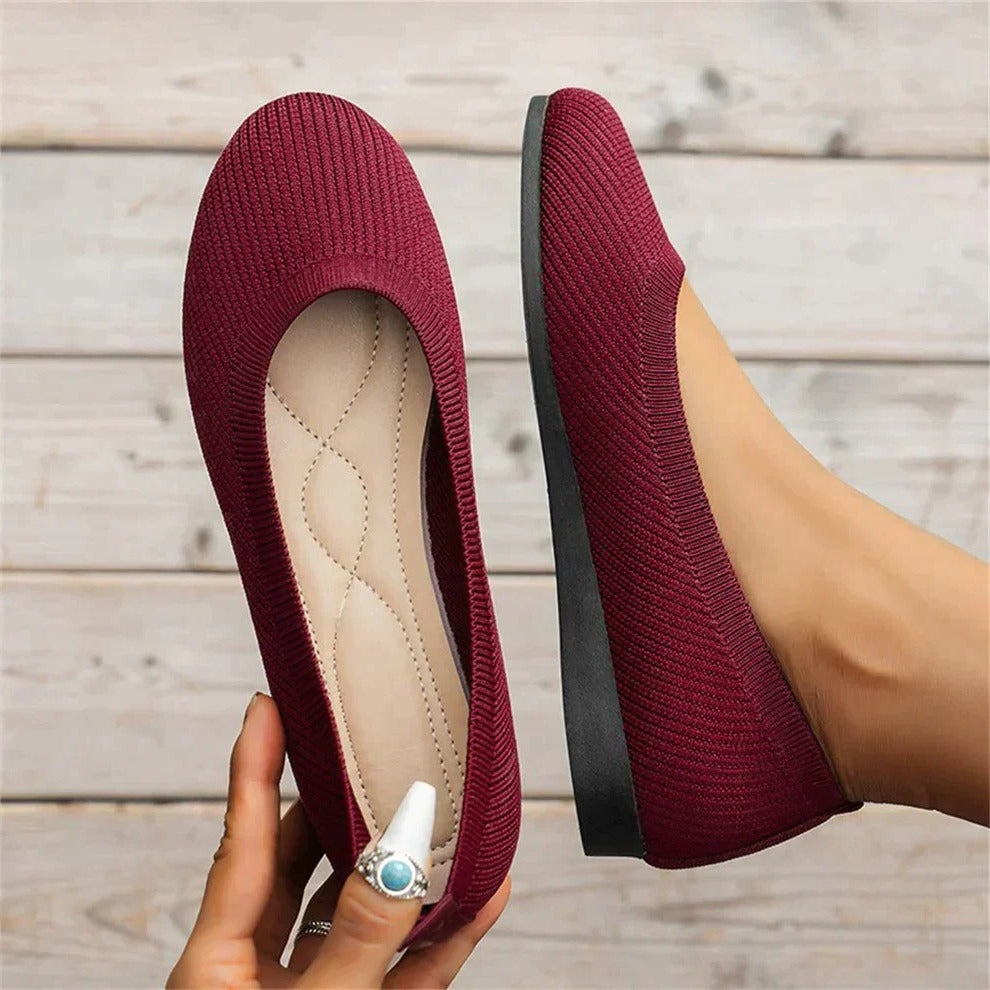 Slip-On Shoes with Memory Foam Insole and Arch Support, 5-Degree Toe Box