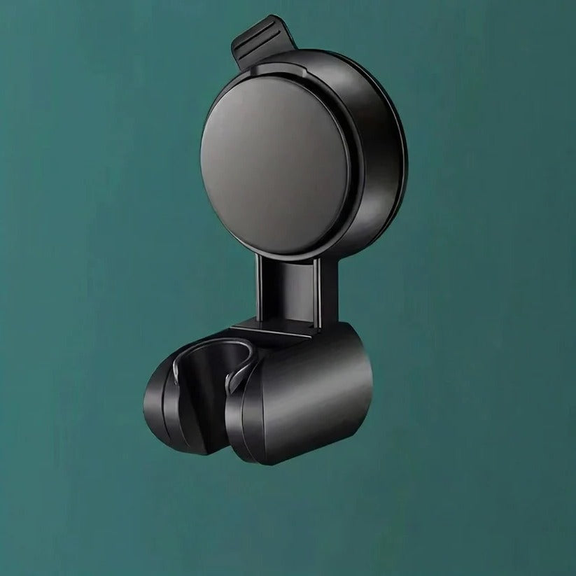 Adjustable Shower Head Holder with Suction Cup Mount and 360 Degree Rotation