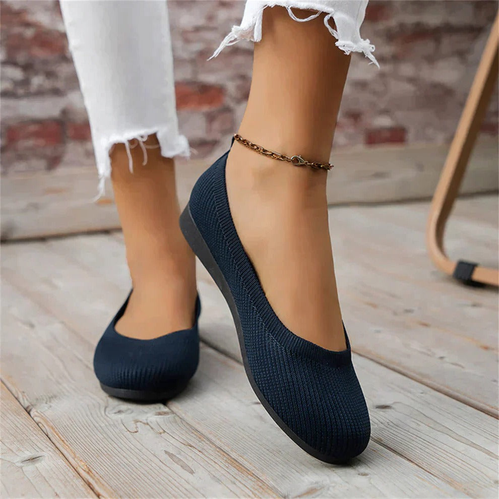 Slip-On Shoes with Memory Foam Insole and Arch Support, 5-Degree Toe Box