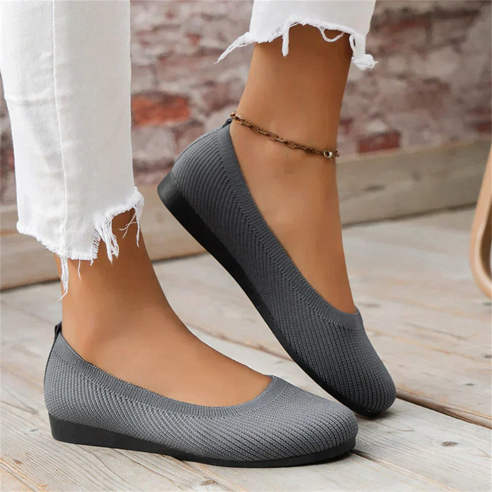 Slip-On Shoes with Memory Foam Insole and Arch Support, 5-Degree Toe Box
