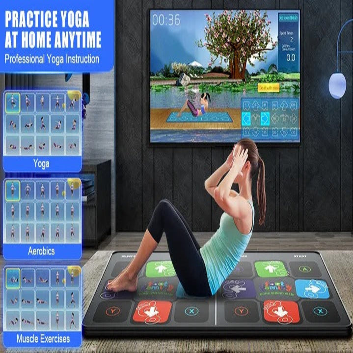 Kids Dance Mat Game with Two Wireless Controllers, Motion Camera, and 144 Dance Songs