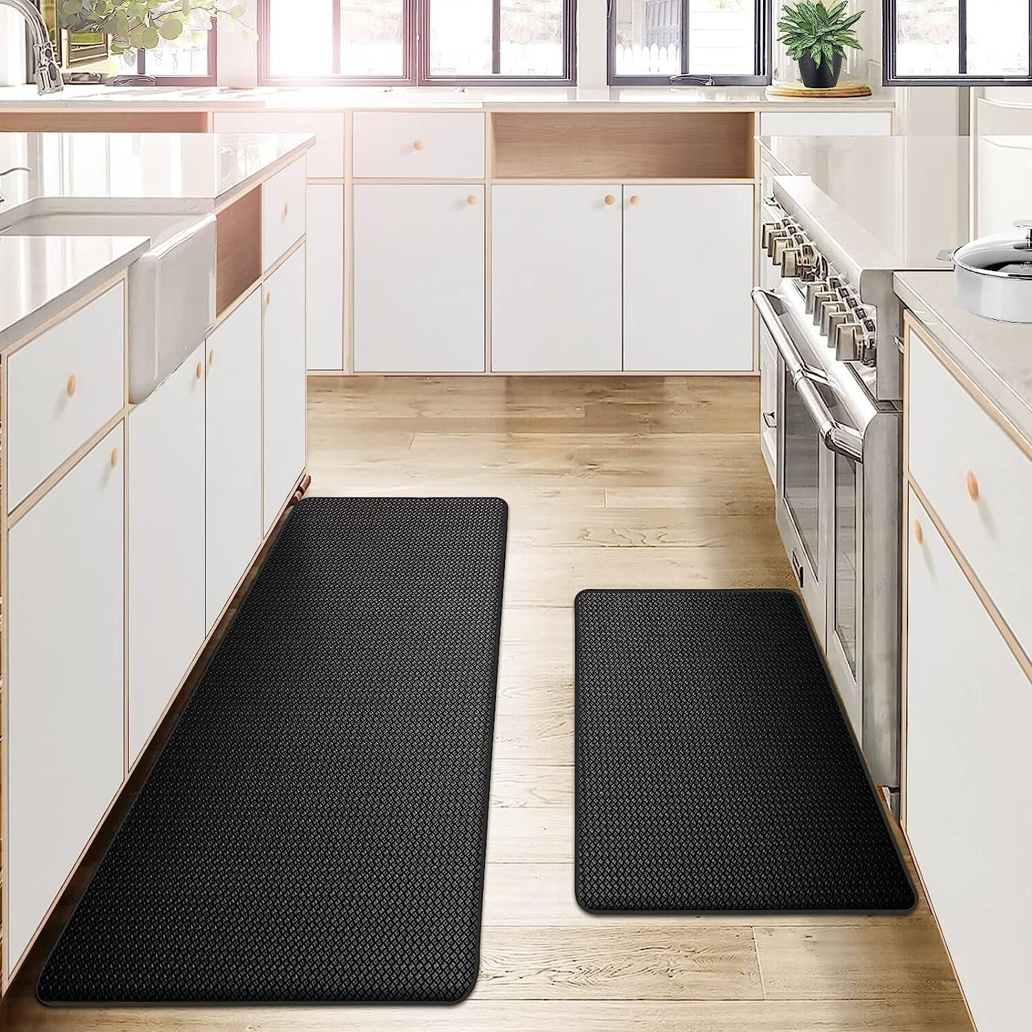 High-Density Foam Kitchen Mat with Grip Base and Wipeable Surface