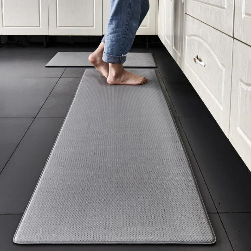 High-Density Foam Kitchen Mat with Grip Base and Wipeable Surface