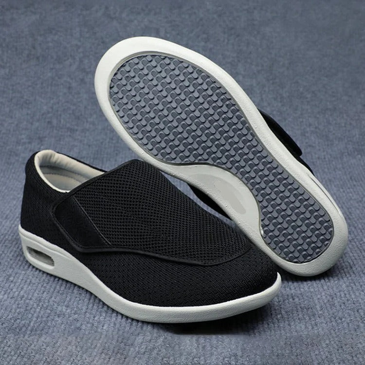 Orthopedic Walking Shoes with Adjustable Straps and Extra Wide Toe Box, Three Insole Pairs