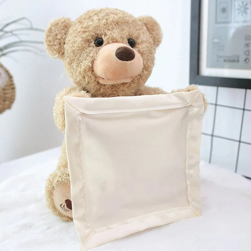 Interactive Teddy with Peek-A-Boo Movement and Music for Tummy Time