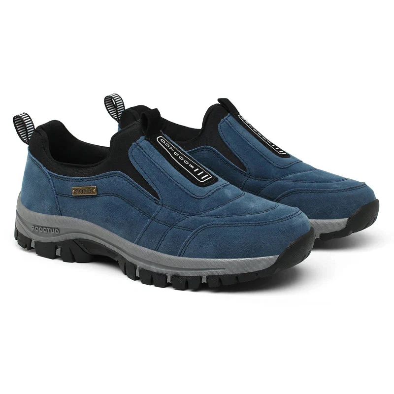 Slip-On Hiking Shoes with Forefoot and Rearfoot Support, Grip Rubber Soles