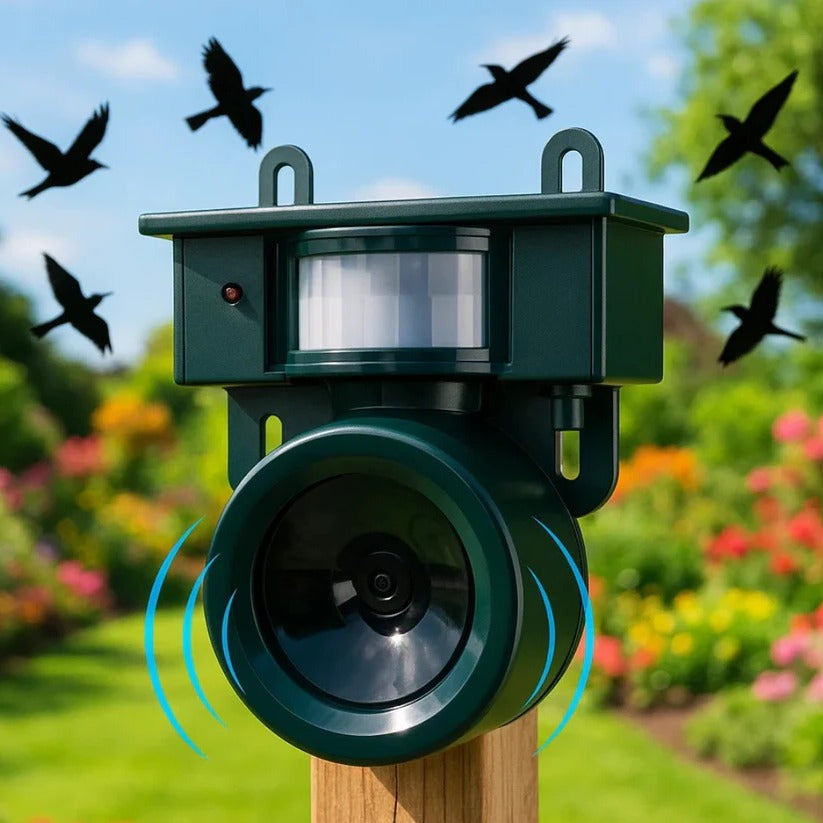 Solar Motion Sensor Bird Repeller with Infrared Detection and Adjustable Sound
