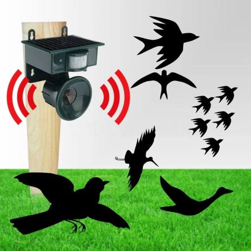 Solar Motion Sensor Bird Repeller with Infrared Detection and Adjustable Sound