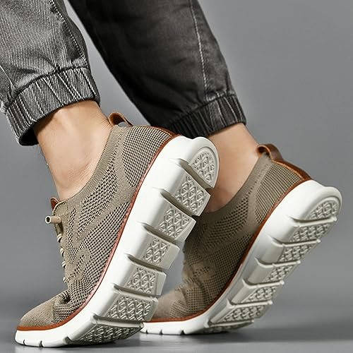Business Casual Knit Shoes with Wide Orthopedic Toe Box and Breathable Construction