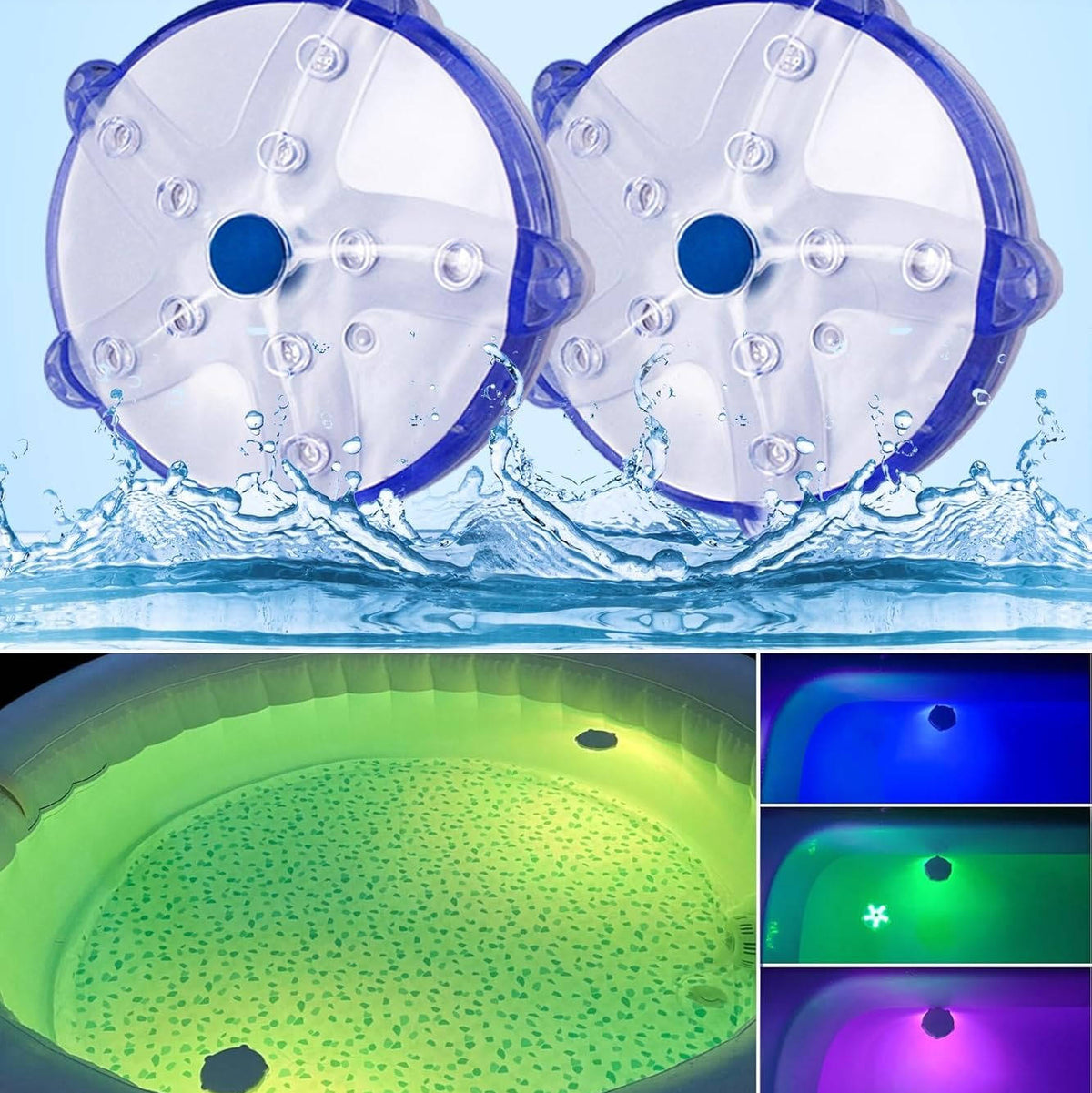 Starfish Floating Pool Light with 7 Color Modes and Magnetic Base