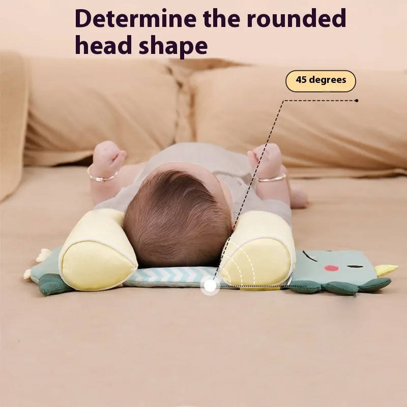 Infant Head Shaping Pillow with Adjustable Side Cushions and 3D Mesh Ventilation