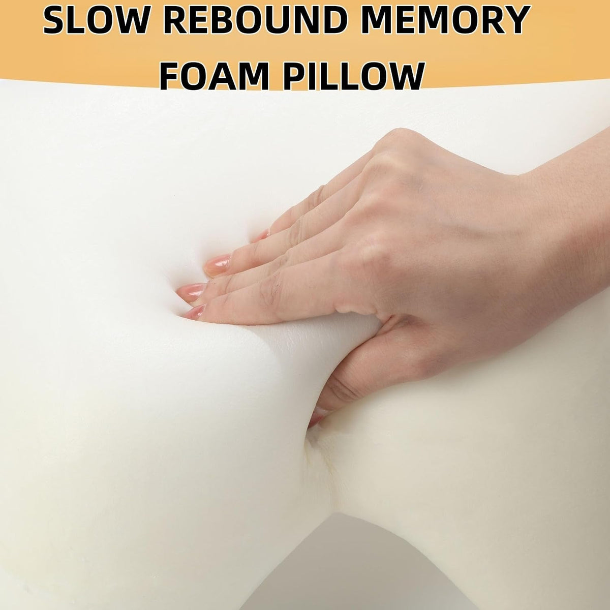 Arm Tunnel Pillow for Couples with Memory Foam and Breathable Knit Cover