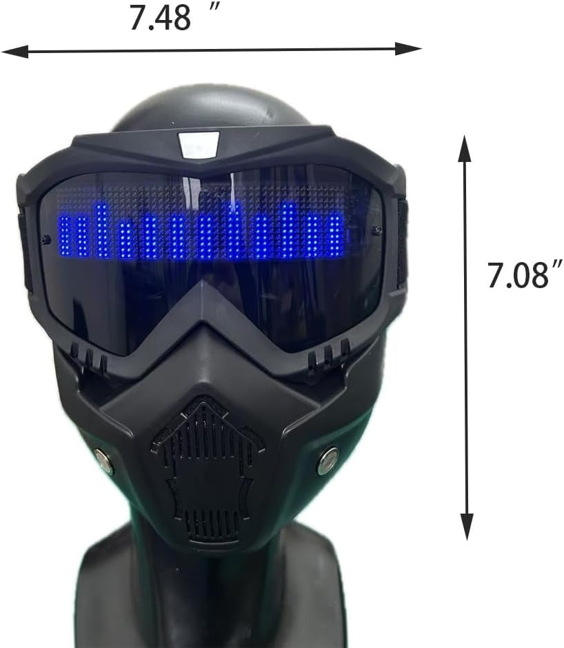 App Controlled LED Mask with Custom Animation and Text Display