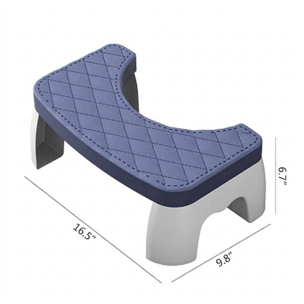 Toilet Step Platform with Non-Slip Grip and Natural Posture Support