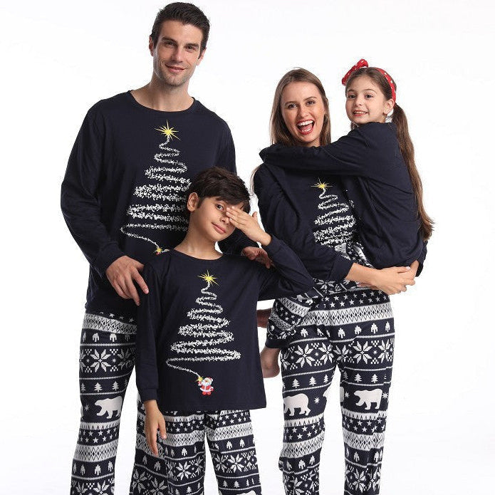 Matching Christmas Pajamas for Family Coordinating Sets with Reindeer Print
