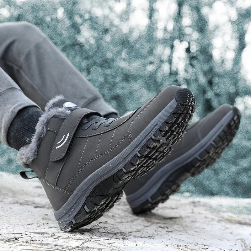 Women's Slip-On Snow Boots with Anti-Slip Outsole and Plush Thermal Lining