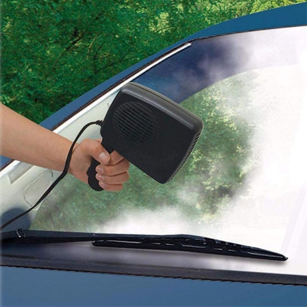 Ceramic Car Heater Fan with Dual Mode Operation and Extended Cable for 12V Vehicles
