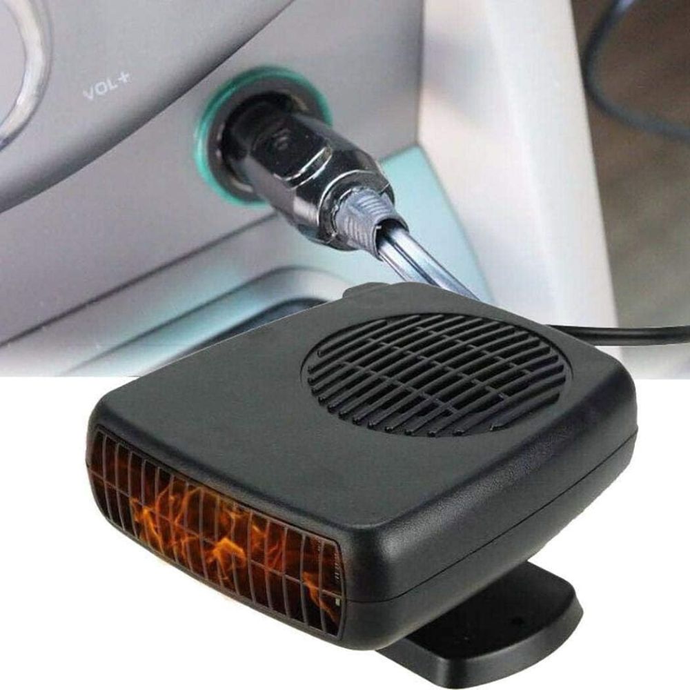 Ceramic Car Heater Fan with Dual Mode Operation and Extended Cable for 12V Vehicles