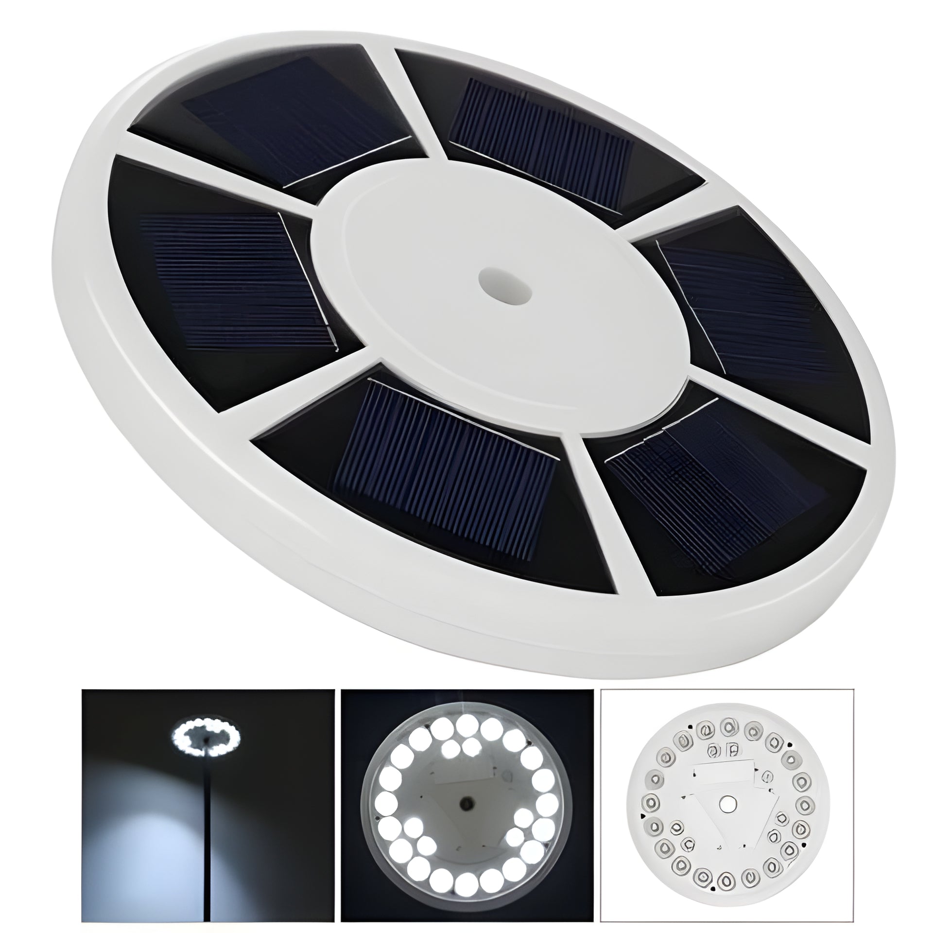 Solar Flagpole Light with 26 LED and Automatic Dusk to Dawn Operation