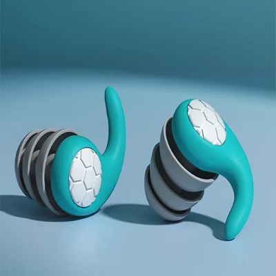 Reusable Silicone Earplugs with Contoured Ear Fit and Storage Case