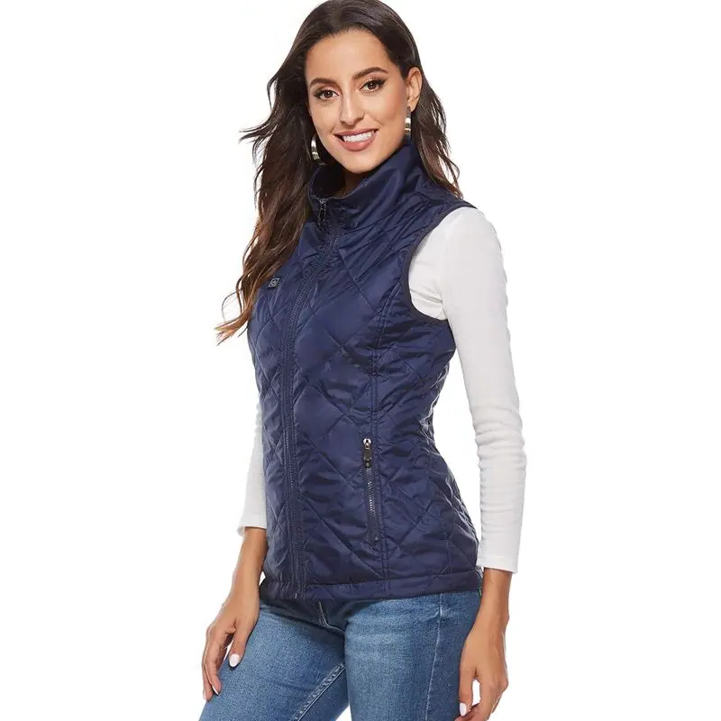 Rechargeable Heated Vest with Nine Heating Zones and Three Temperature Settings, 10-Hour Battery