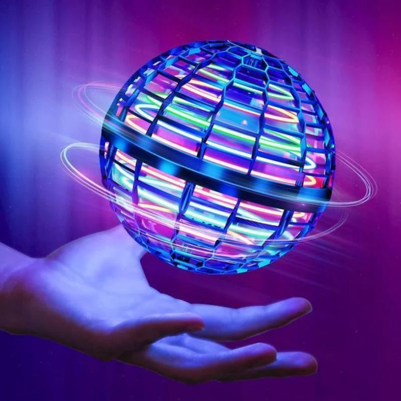 Motorized Flying Orb with LED Lights and Auto Return Flight
