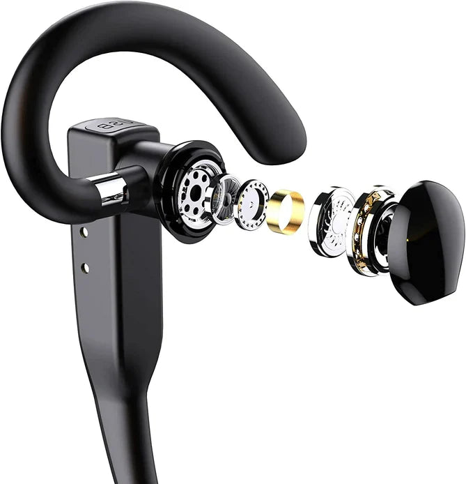 Wireless Bluetooth Headset with Dual Microphone Noise Cancelling and Dual Device Pairing