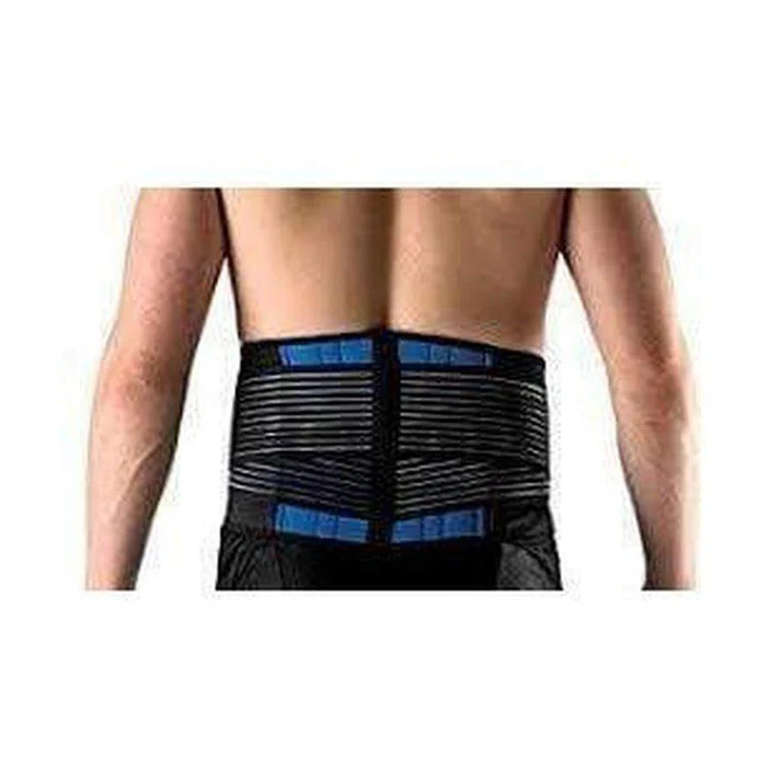 Lumbar Support Brace with Double Pull Adjustment and Neoprene Heat Retention