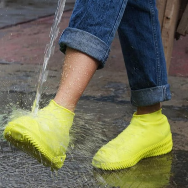 Silicone Shoe Covers with Non-Slip Textured Sole and Foldable Design