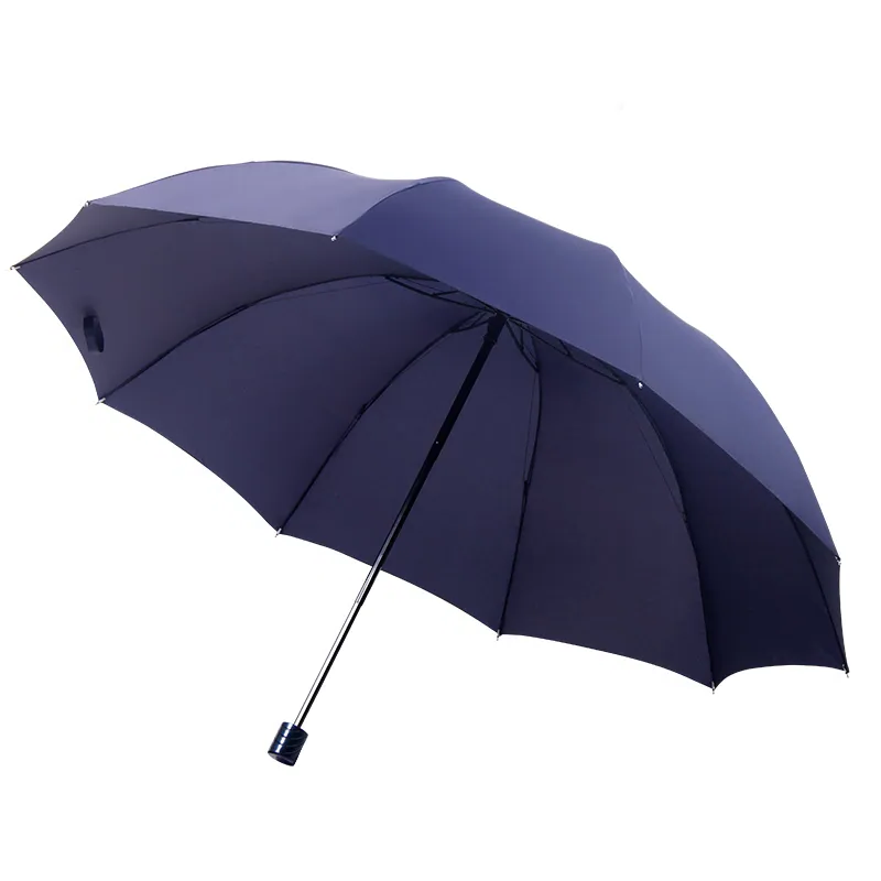 Compact Folding Umbrella with 51 Inch Canopy and Reinforced Wind Frame