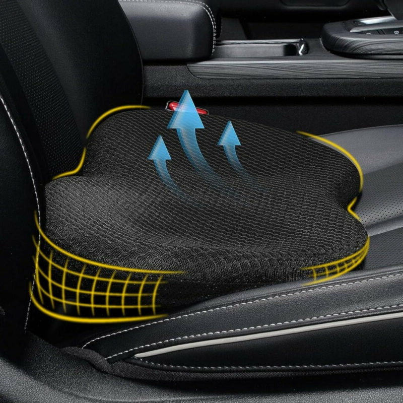 Seat Cushion with Memory Foam and 3.5 Inch Lift Height, Breathable Cover