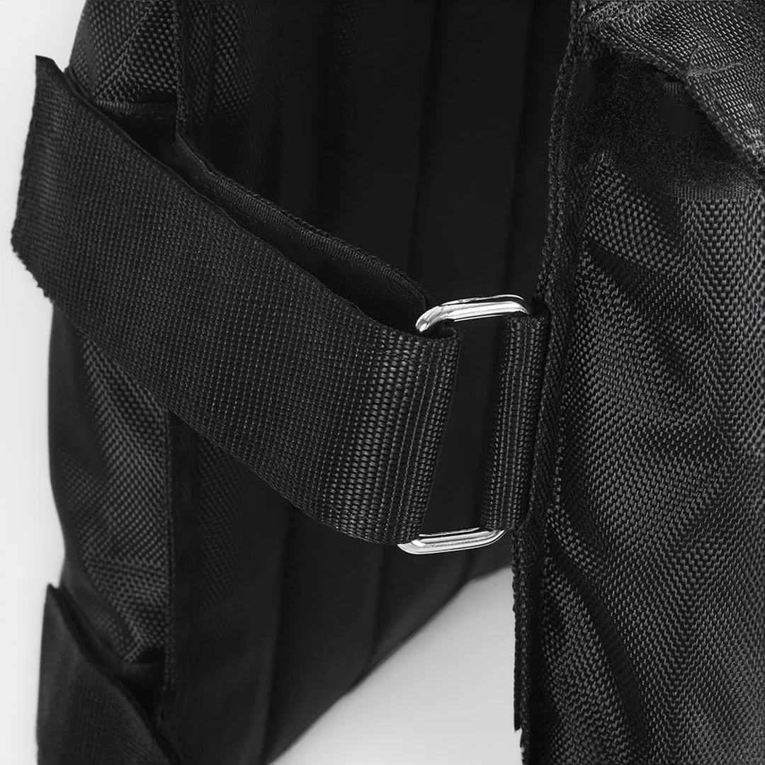 Adjustable Weighted Vest with 110 Pound Capacity and Secure Strap System