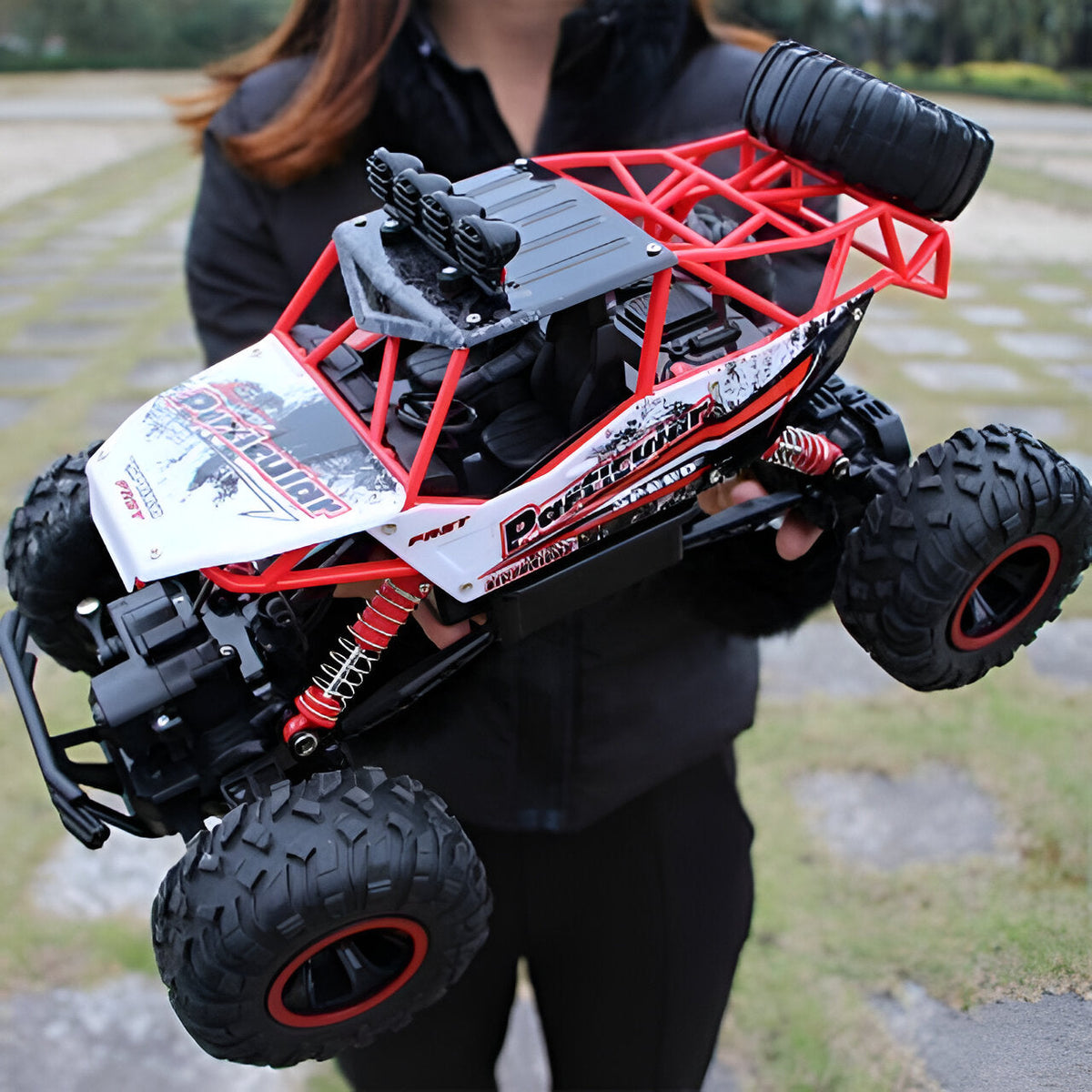 Remote Control Monster Truck with Suspension and 164 Feet Range, 1:12 Scale