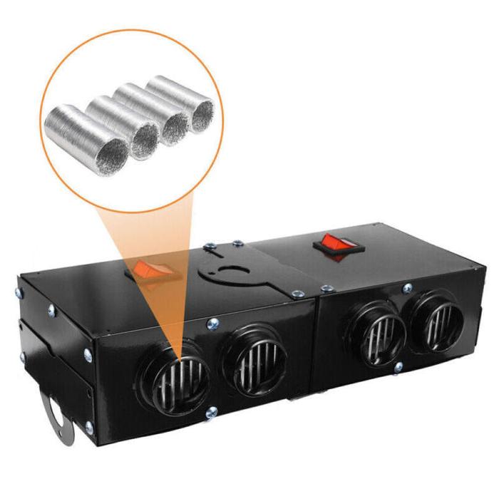Portable Car Heater with Ceramic Element and Dual Switch Control for 12V Battery