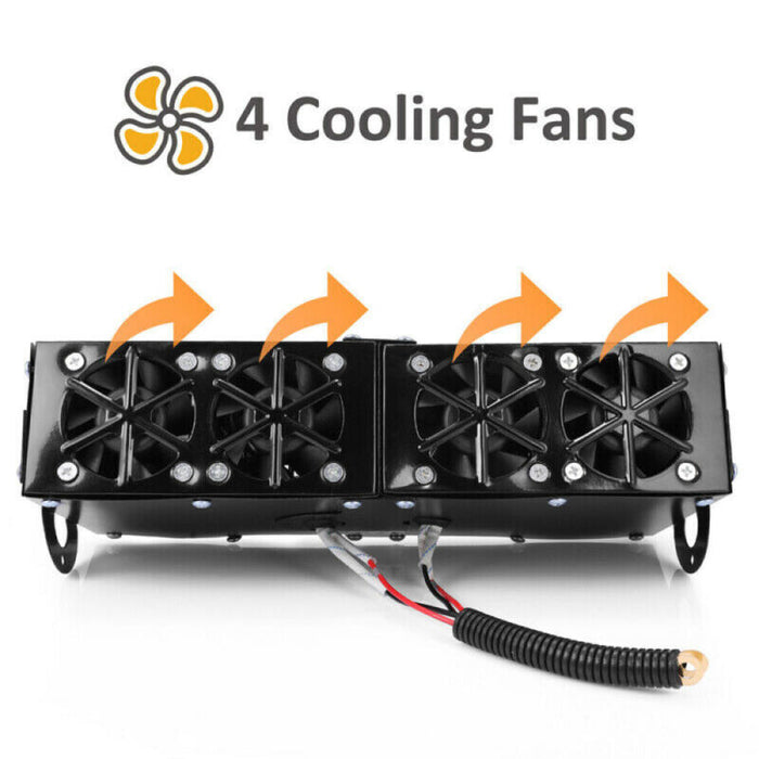 Portable Car Heater with Ceramic Element and Dual Switch Control for 12V Battery