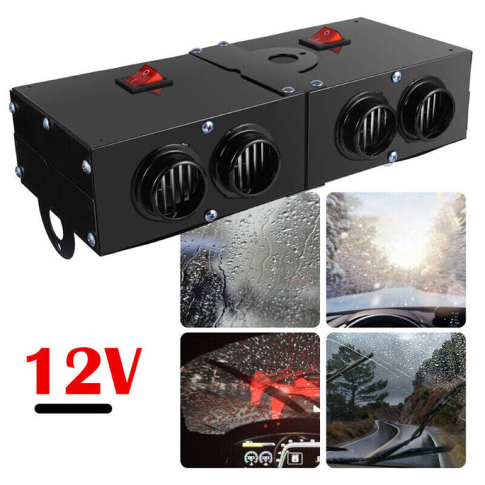 Portable Car Heater with Ceramic Element and Dual Switch Control for 12V Battery
