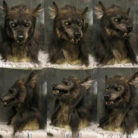 Werewolf Silicone Mask with Artificial Hair and Full Head Coverage