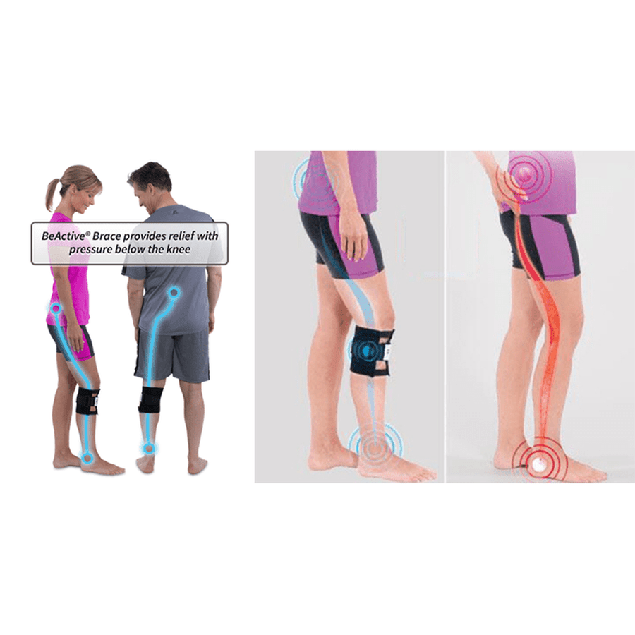 Knee Brace with Acupressure Pad and Adjustable Strap for Lower Back Support