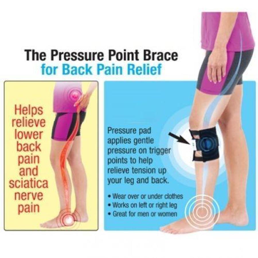 Knee Brace with Acupressure Pad and Adjustable Strap for Lower Back Support