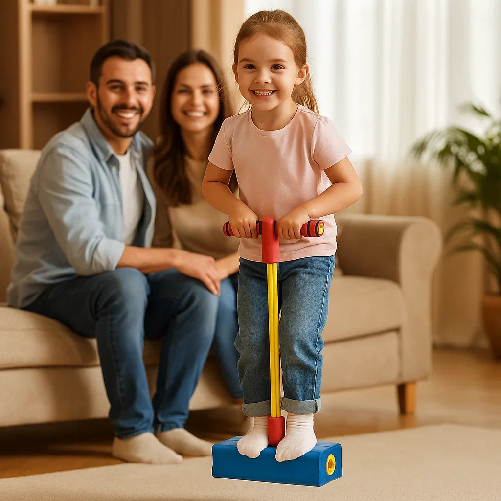 Foam Pogo Jumper with Grip Handle and Non-Slip Footpad for Kids