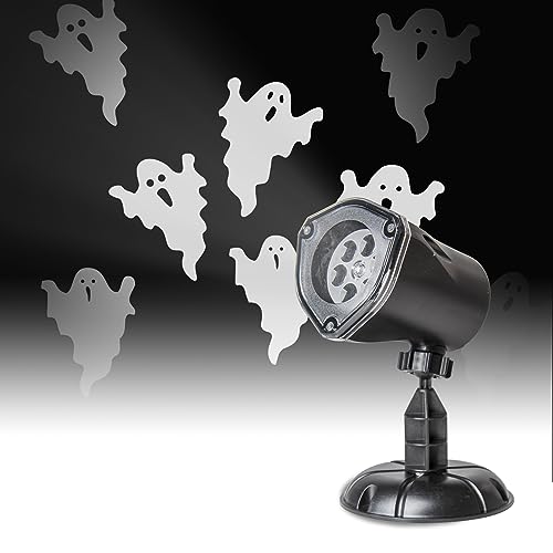 Outdoor Ghost Projector with 6 Moving Shapes and 360-Degree Rotation