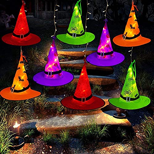 Witch Hat String Lights 44ft with 104 Warm White LEDs and Auto Timer