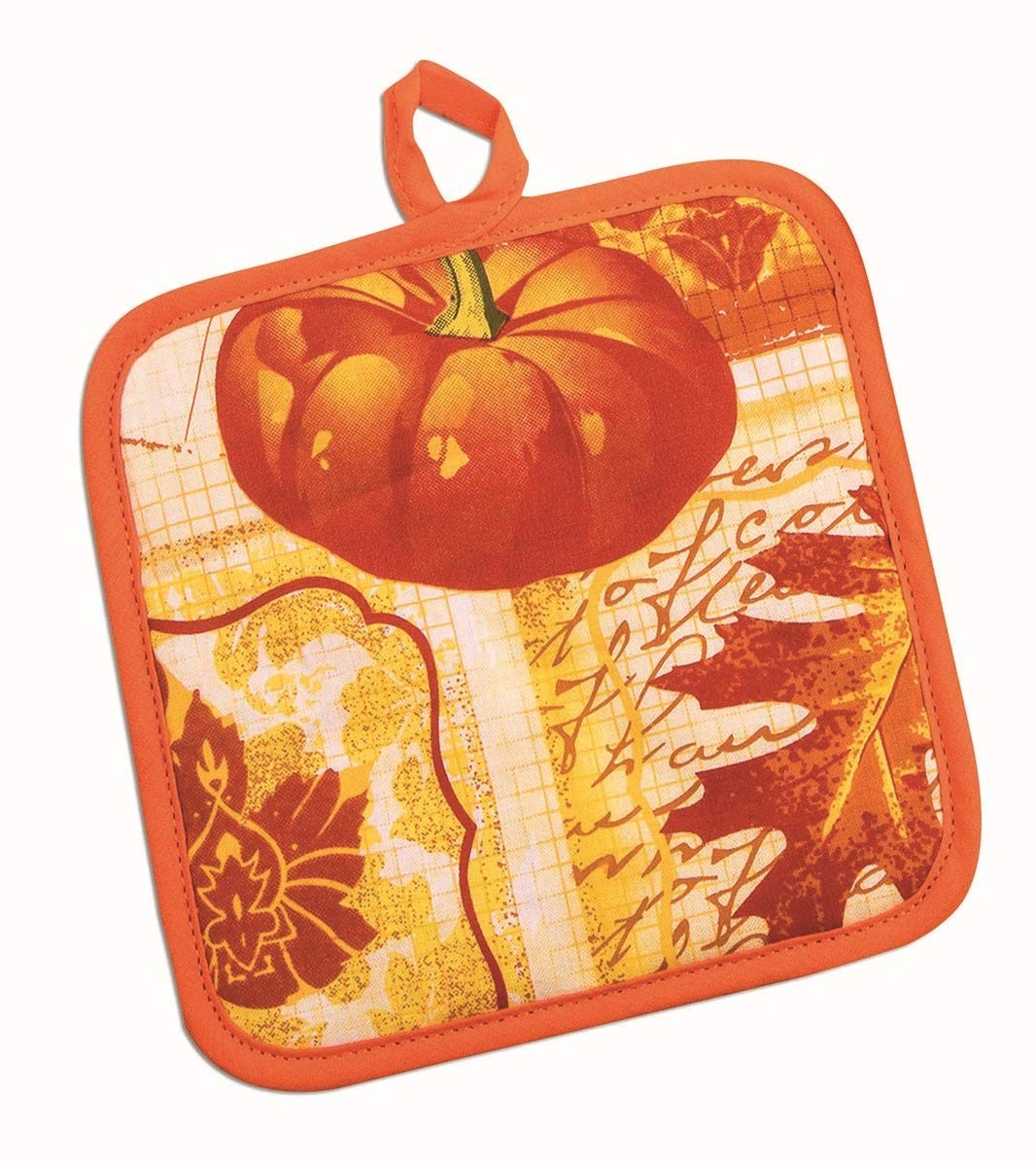 Autumn Harvest Kitchen Linen Set with Printed Oven Mitt Towel and Potholder