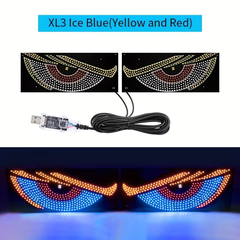 Programmable LED Car Window Light Panel with Remote and Music Sync