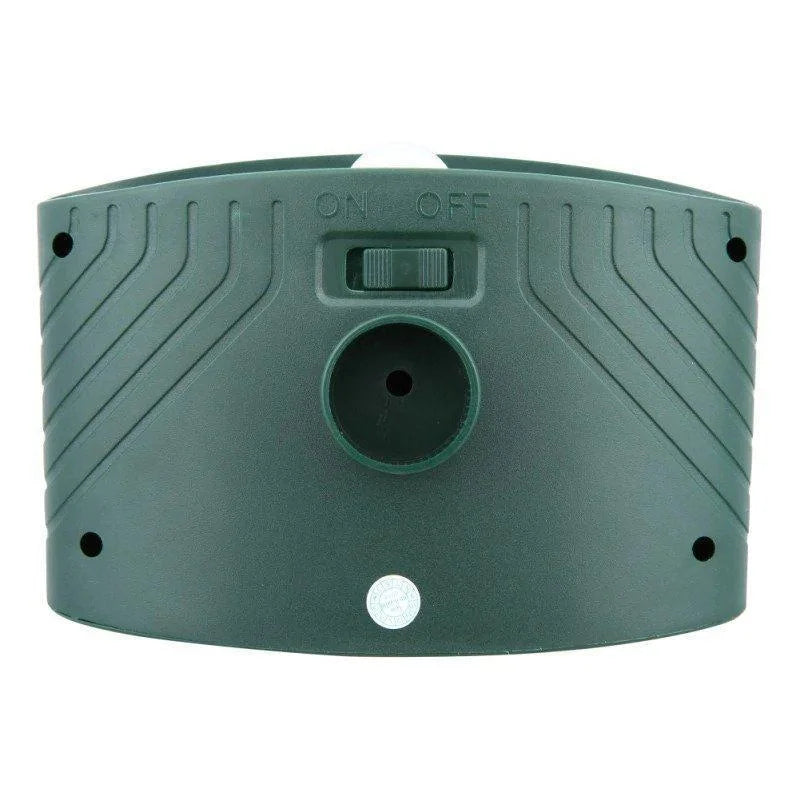 Solar Motion-Activated Animal Repeller with Dual Ultrasonic Speakers and LED Flash, 4-Pack