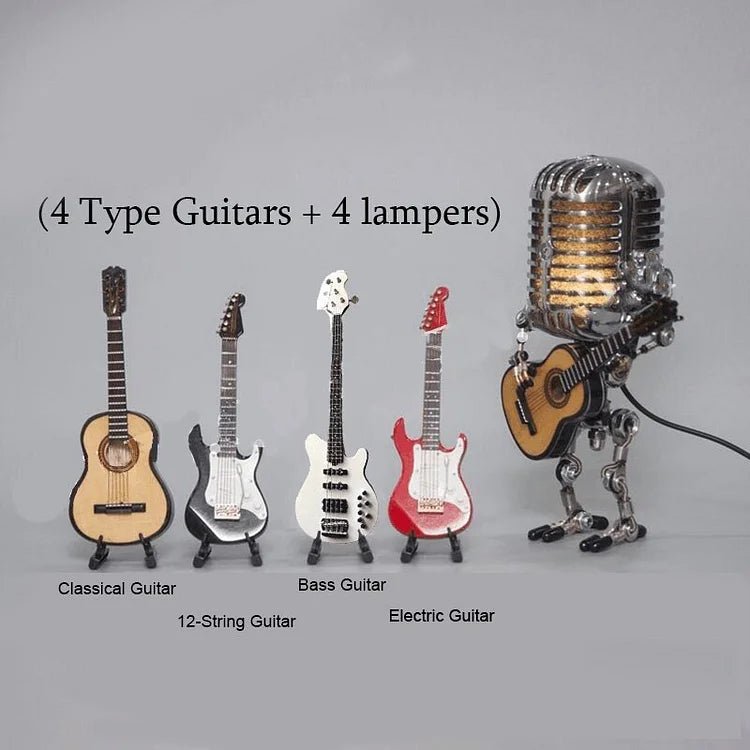 Articulated Metal Robot Lamp with Adjustable Limbs and LED Bulb - Alverraliving
