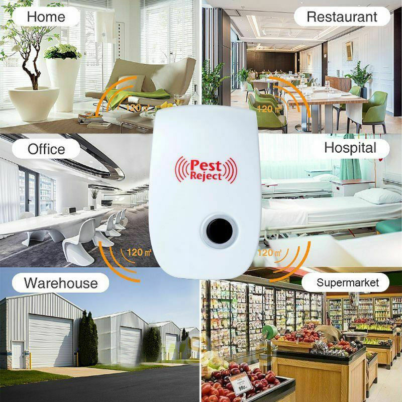 Ultrasonic Rodent and Insect Repeller with Variable Frequency Technology for Indoor and Outdoor Use