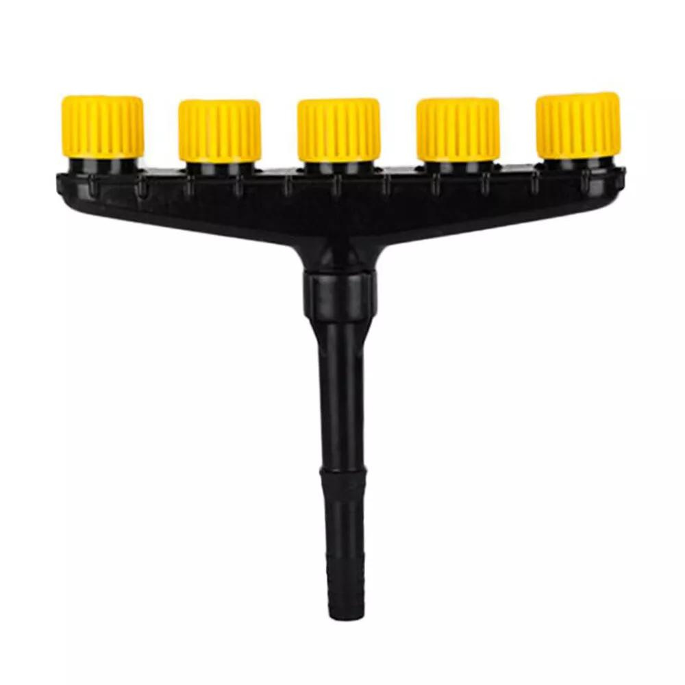 Adjustable Garden Spray Nozzle with Trigger Lock and Multiple Spray Patterns